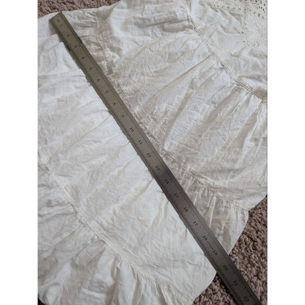 Urban Outfitters Womens White Head In The Clouds Halter Eyelet Mini Dress XS - Picture 11 of 12